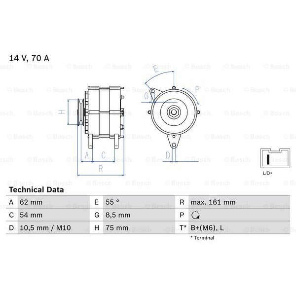 Слика на Генератор BOSCH 0 986 037 791