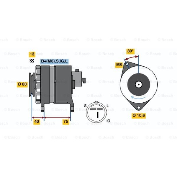 Слика на Генератор BOSCH 0 986 037 811