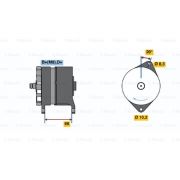 Слика 1 на Генератор BOSCH 0 986 038 351