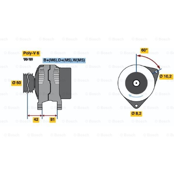 Слика на Генератор BOSCH 0 986 038 660