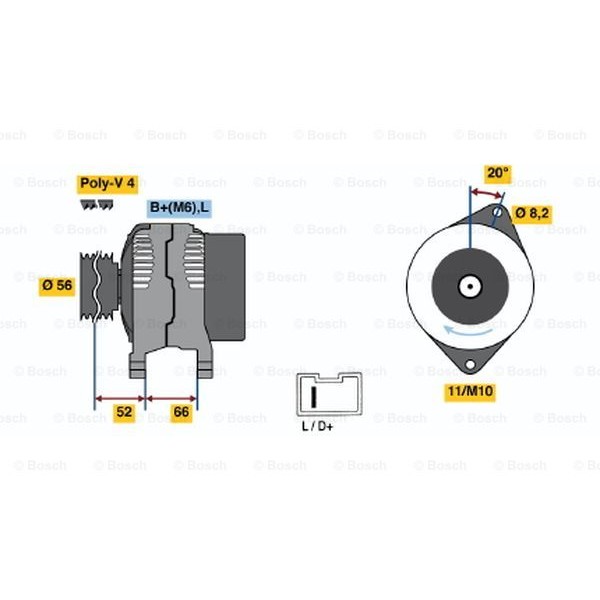 Слика на Генератор BOSCH 0 986 038 831