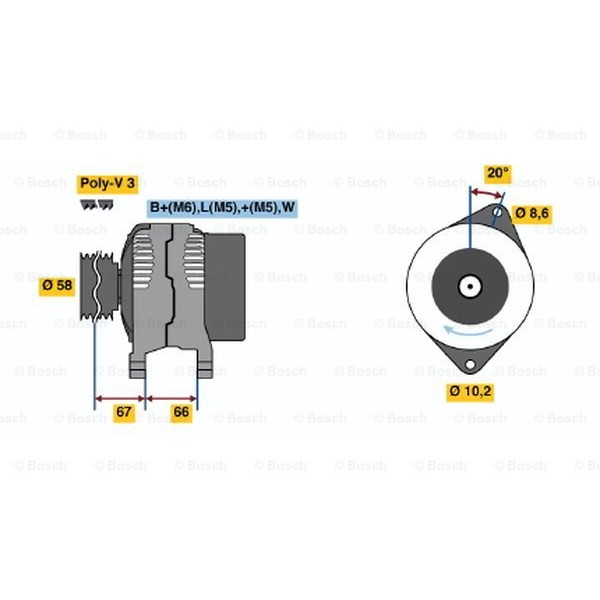 Слика на Генератор BOSCH 0 986 038 871