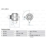 Слика 1 на Генератор BOSCH 0 986 038 950