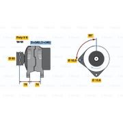 Слика 1 на Генератор BOSCH 0 986 039 100