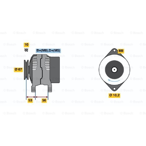 Слика на Генератор BOSCH 0 986 039 230