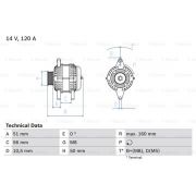 Слика 1 на Генератор BOSCH 0 986 039 240