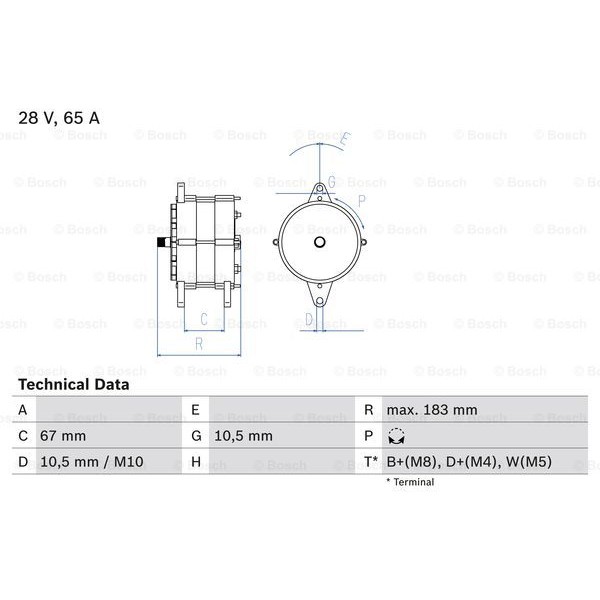 Слика на Генератор BOSCH 0 986 039 490