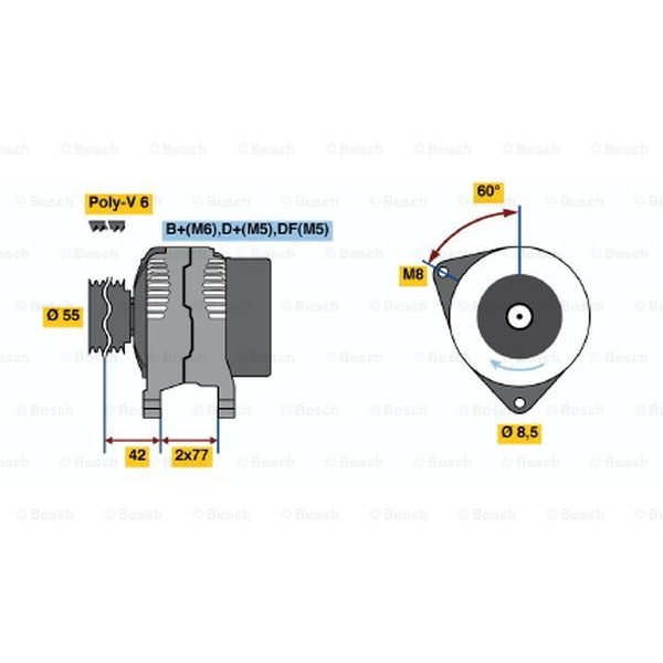 Слика на Генератор BOSCH 0 986 039 510