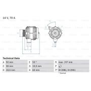 Слика 1 на Генератор BOSCH 0 986 039 760