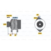 Слика 1 на Генератор BOSCH 0 986 040 370