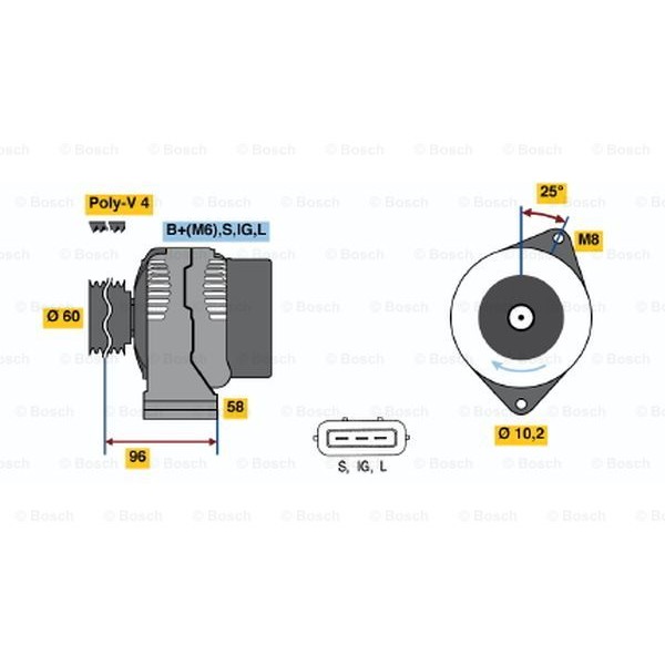 Слика на Генератор BOSCH 0 986 040 461