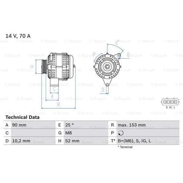 Слика на Генератор BOSCH 0 986 040 531