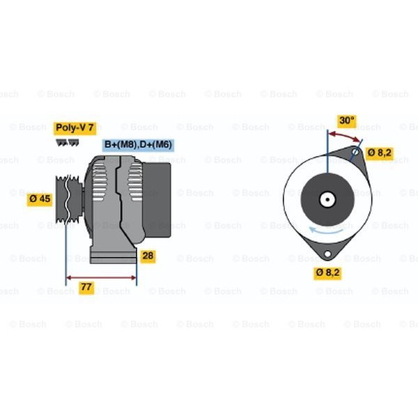 Слика на Генератор BOSCH 0 986 041 361