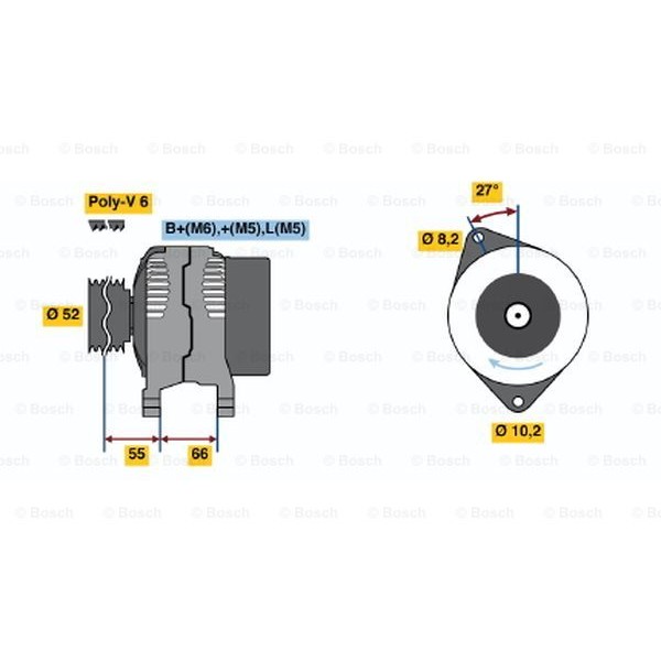 Слика на Генератор BOSCH 0 986 041 431