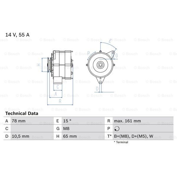 Слика на Генератор BOSCH 0 986 041 630