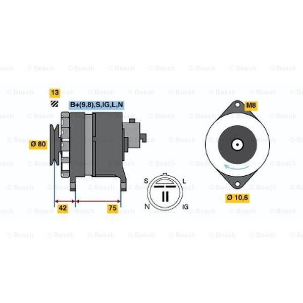 Слика на Генератор BOSCH 0 986 041 781