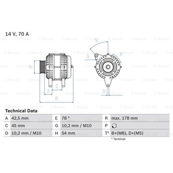 Слика на Генератор BOSCH 0 986 042 071