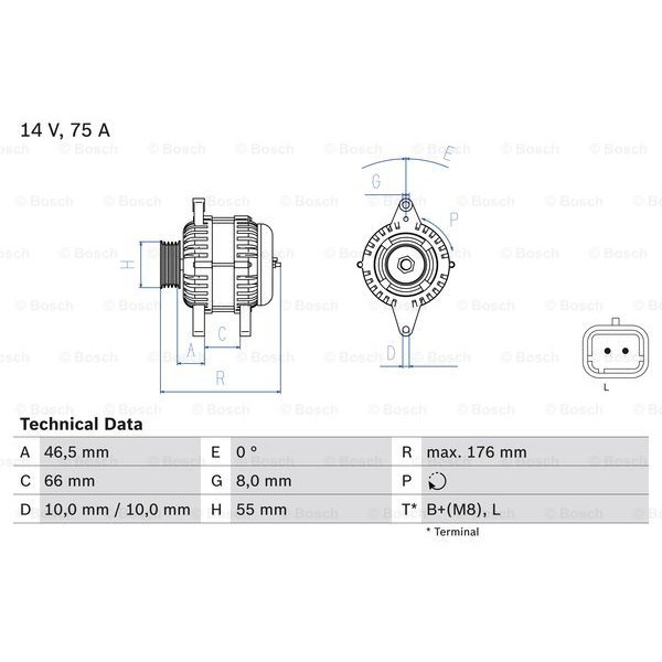 Слика на Генератор BOSCH 0 986 042 191