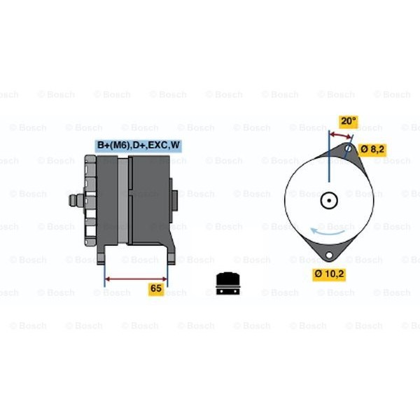 Слика на Генератор BOSCH 0 986 042 251