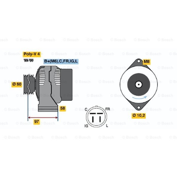 Слика на Генератор BOSCH 0 986 042 341