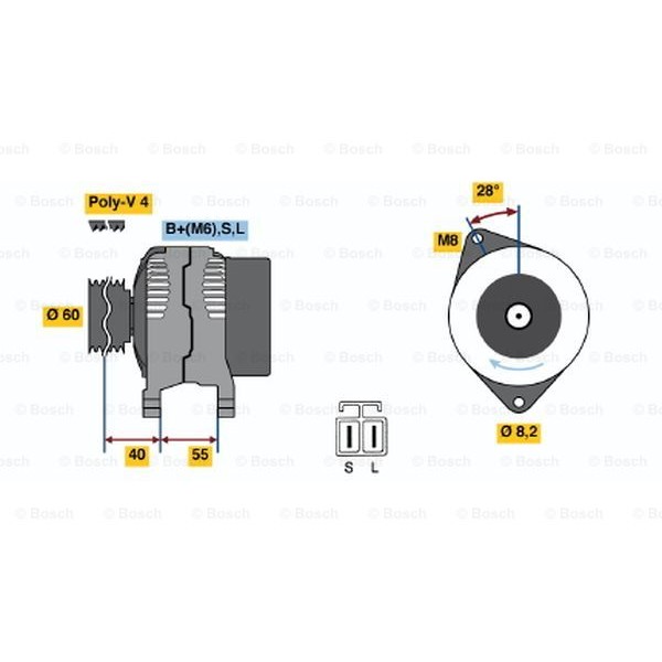 Слика на Генератор BOSCH 0 986 042 881