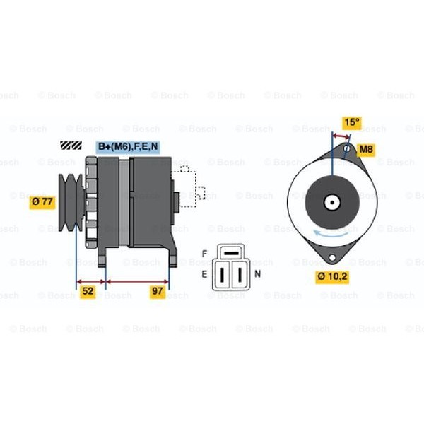 Слика на Генератор BOSCH 0 986 043 011