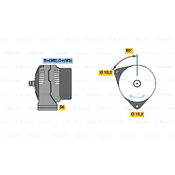 Слика на Генератор BOSCH 0 986 043 130