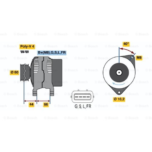 Слика на Генератор BOSCH 0 986 045 581