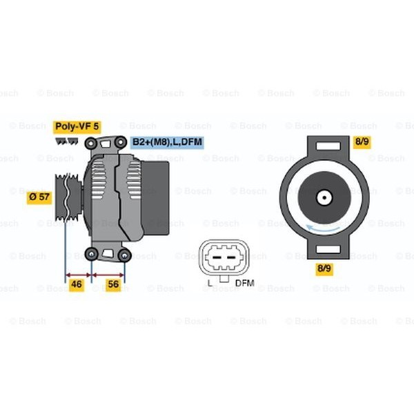 Слика на Генератор BOSCH 0 986 046 200