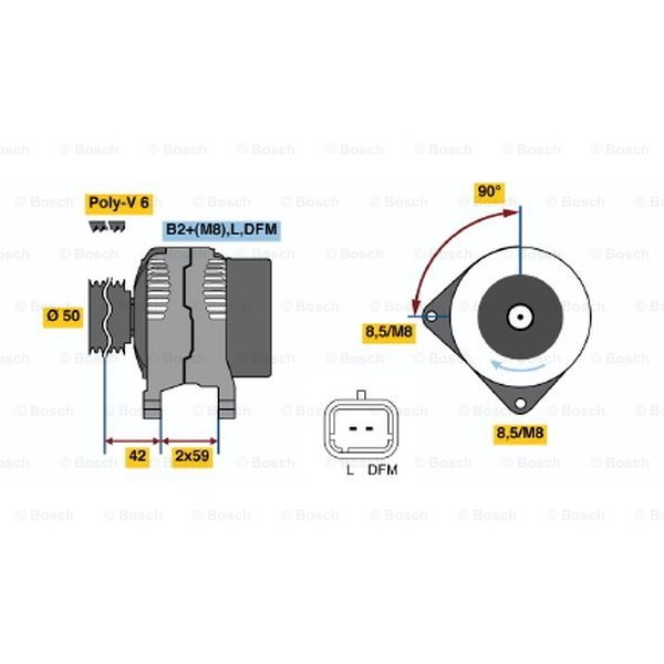 Слика на Генератор BOSCH 0 986 046 250