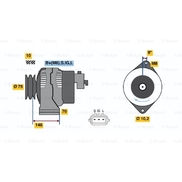 Слика на Генератор BOSCH 0 986 046 381