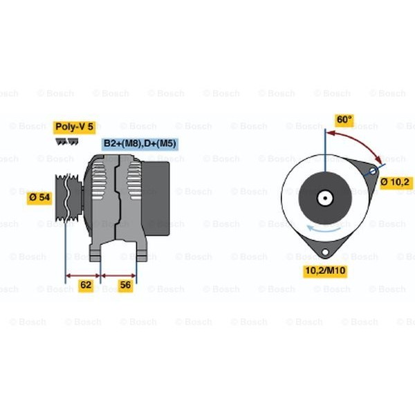 Слика на Генератор BOSCH 0 986 047 280