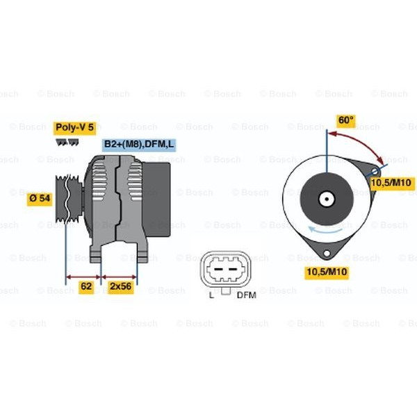 Слика на Генератор BOSCH 0 986 049 020