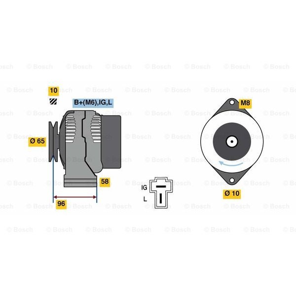 Слика на Генератор BOSCH 0 986 080 620