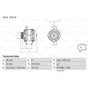 Слика 1 $на Генератор BOSCH 0 986 081 040