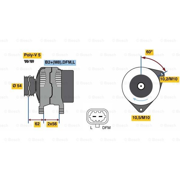 Слика на Генератор BOSCH 0 986 081 380