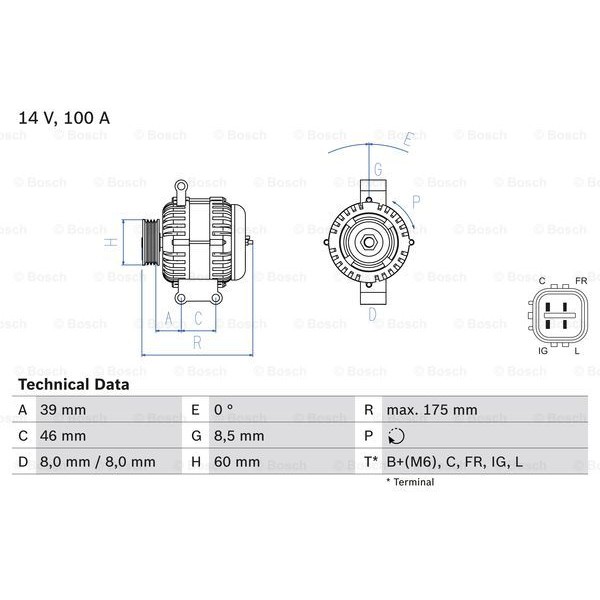 Слика на Генератор BOSCH 0 986 082 420