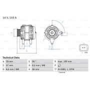 Слика 1 на Генератор BOSCH 0 986 083 440