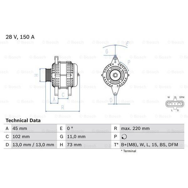 Слика на Генератор BOSCH 0 986 084 470