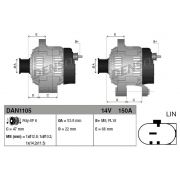 Слика 3 на Генератор DENSO DAN1105