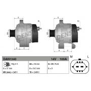 Слика 3 на Генератор DENSO DAN1340