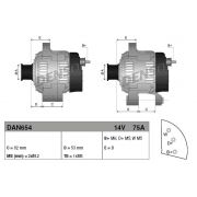 Слика 4 на Генератор DENSO DAN654