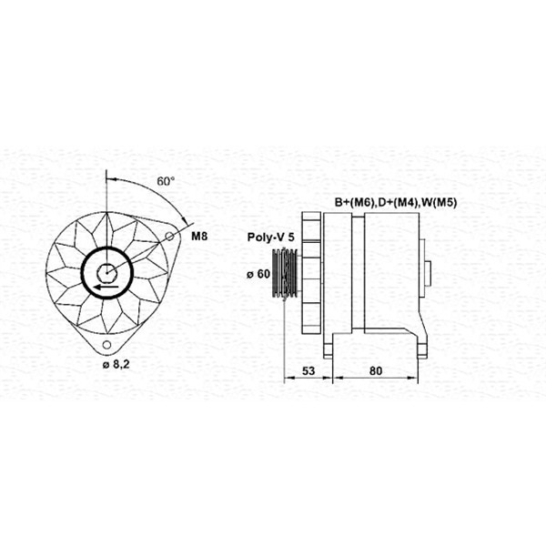 Слика на Генератор MAGNETI MARELLI 054022602010