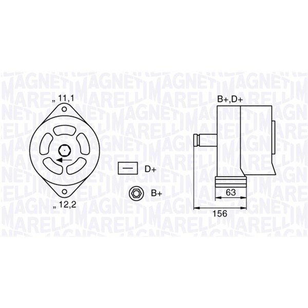 Слика на Генератор MAGNETI MARELLI 063320025010