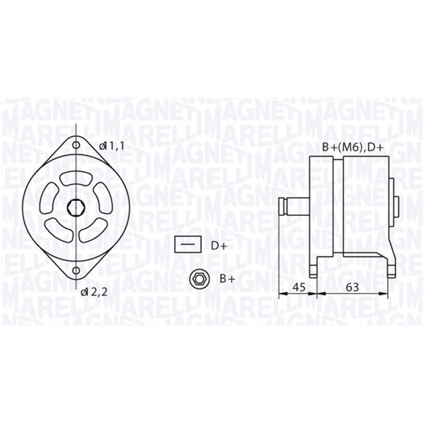 Слика на Генератор MAGNETI MARELLI 063320070010