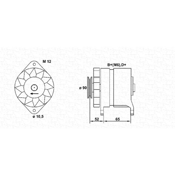 Слика на Генератор MAGNETI MARELLI 063321039010