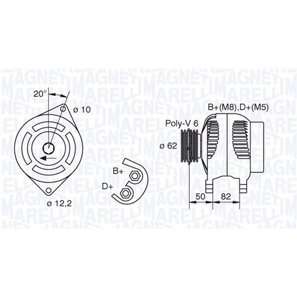 Слика на Генератор MAGNETI MARELLI 063321620010