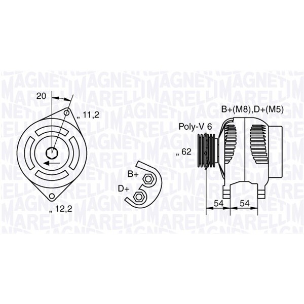 Слика на Генератор MAGNETI MARELLI 063321807010