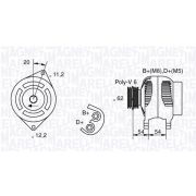 Слика 1 $на Генератор MAGNETI MARELLI 063321807010