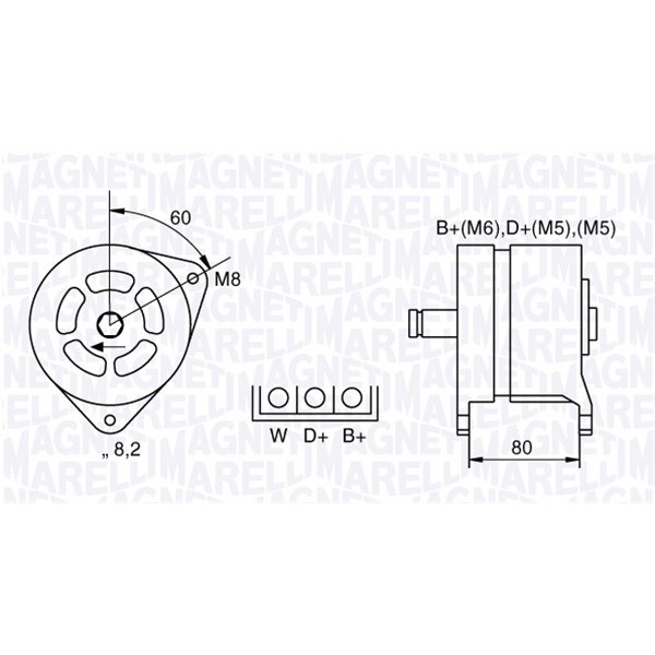 Слика на Генератор MAGNETI MARELLI 063324293010